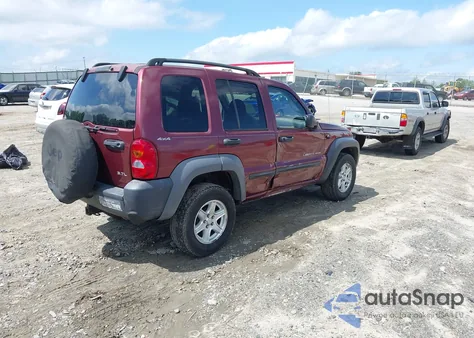 2002 Jeep Liberty Sport из США, поврежденный, VIN 1J4GL48K02W208750